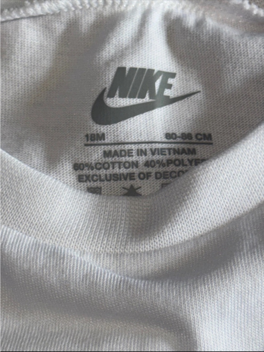 Nike White Tee and Gray Logo Shorts Kids Set - Picture 2 of 3